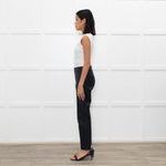Theory Blue Leather Leggings