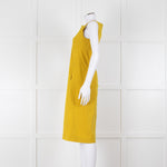 S Max Mara Yellow Ochre High Waisted Sleeveless Dress