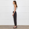 Reiko Grey Cotton Barrel Leg Trousers