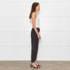 Reiko Grey Cotton Barrel Leg Trousers
