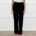 Theory Black Velvet Trousers