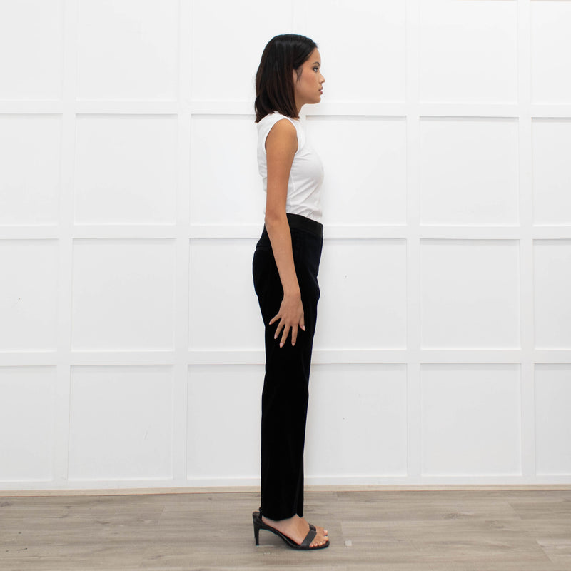 Theory Black Velvet Trousers