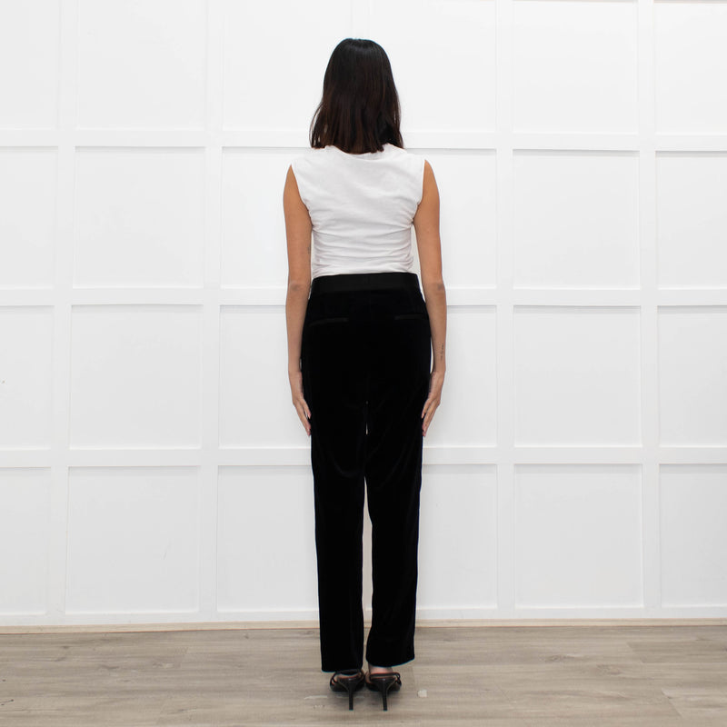 Theory Black Velvet Trousers