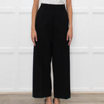 Piazza Sempione Black Tailoured Wide Leg Trousers