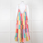 Sundress Rainbow Patchwork Sequin Maxi Dress