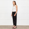 Bella Dahl Black Sheen Draw String Joggers