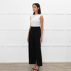 Piazza Sempione Black Tailoured Wide Leg Trousers