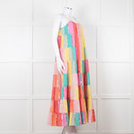 Sundress Rainbow Patchwork Sequin Maxi Dress