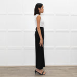 Piazza Sempione Black Tailoured Wide Leg Trousers