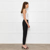Bella Dahl Black Sheen Draw String Joggers