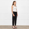 Bella Dahl Black Sheen Draw String Joggers