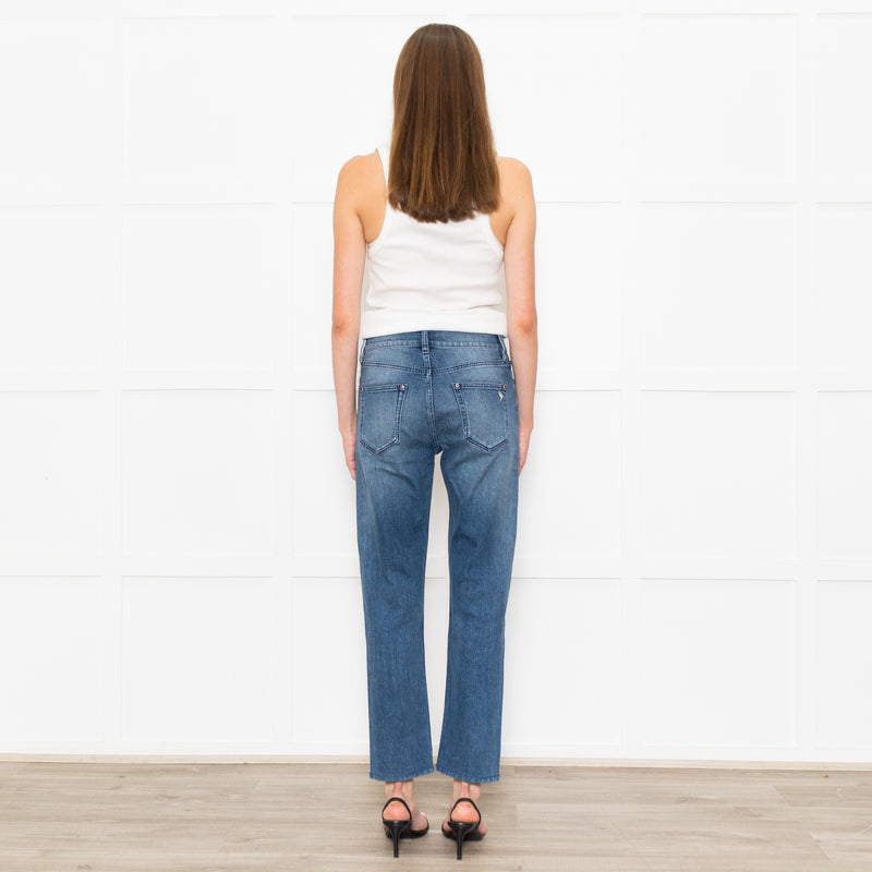 M.I.H Blue Straight Leg Denim Trousers
