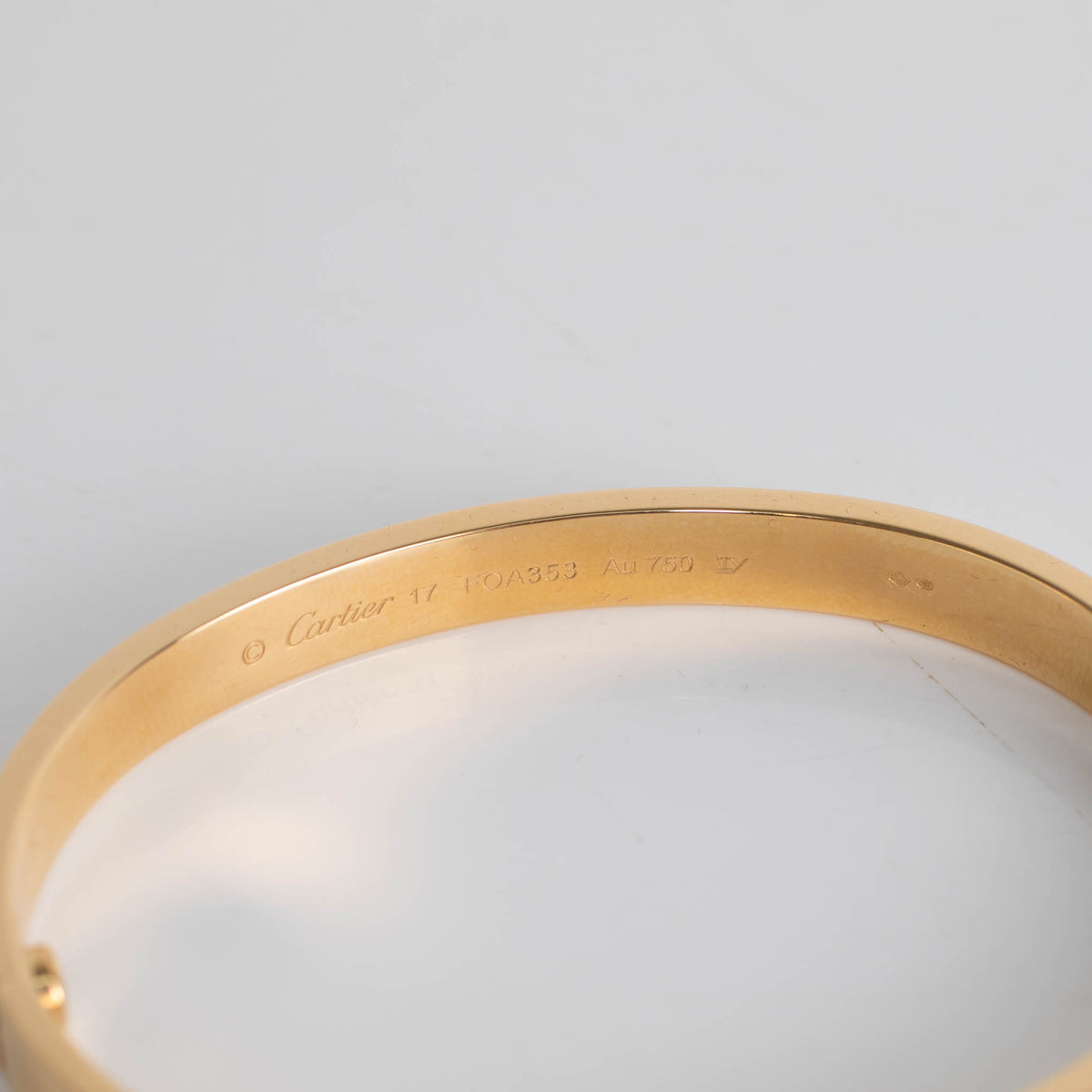 Cartier Love Bangle in Gold