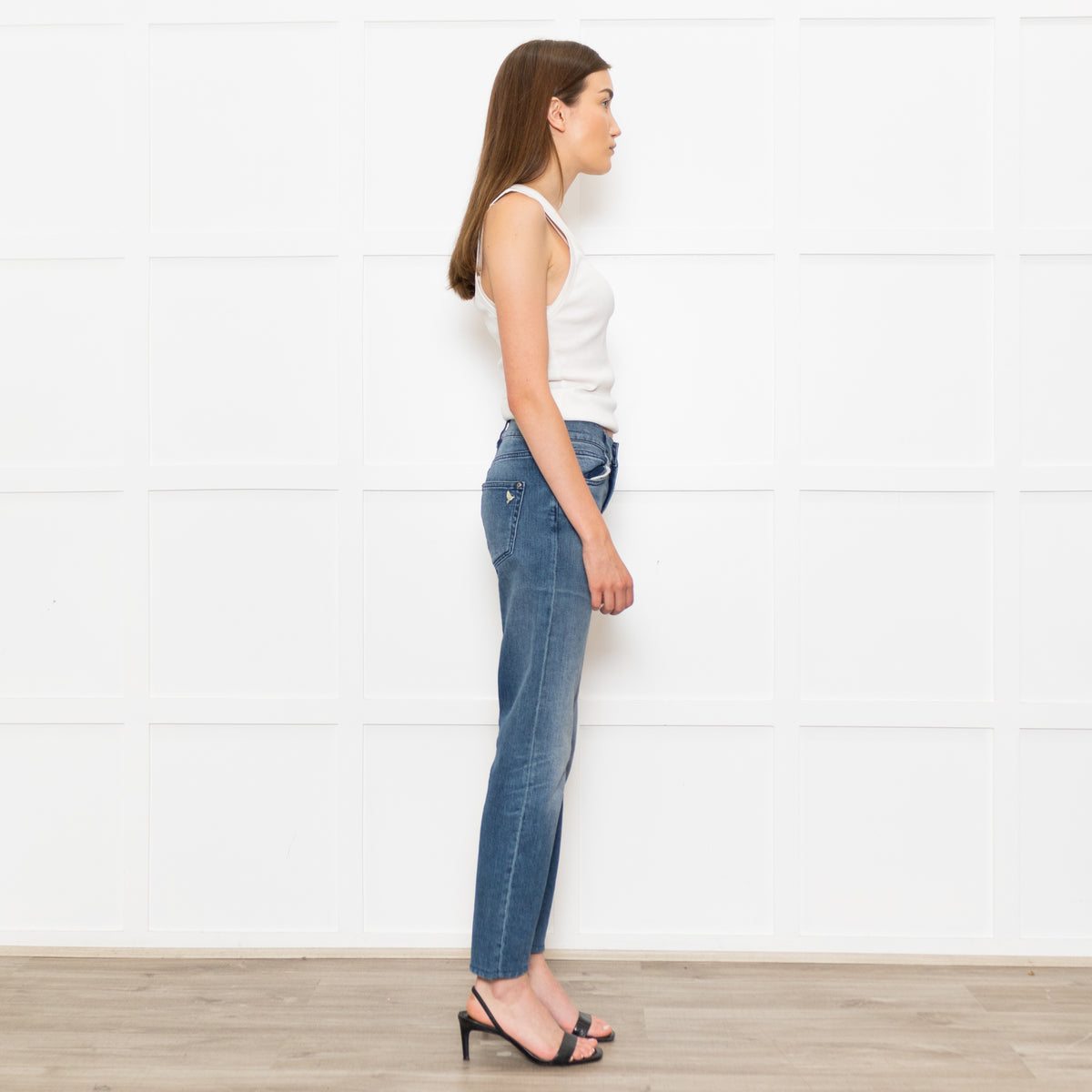 M.I.H Blue Straight Leg Denim Trousers