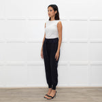 James Perse Navy Jogger Style Trousers