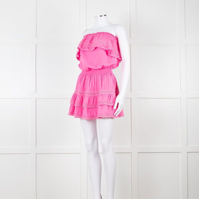 Melissa Odabash Pink Off the Shoulder Mini Dress
