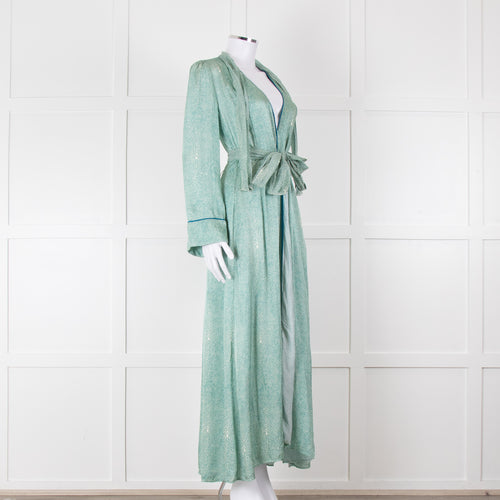 Forte Forte White Green Belted Dress Coat