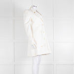 Maggie Marilyn Cream Twill Blazer With Pleated Shoulders
