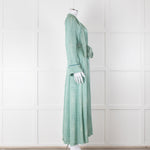 Forte Forte White Green Belted Dress Coat