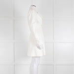 Maggie Marilyn Cream Twill Blazer With Pleated Shoulders
