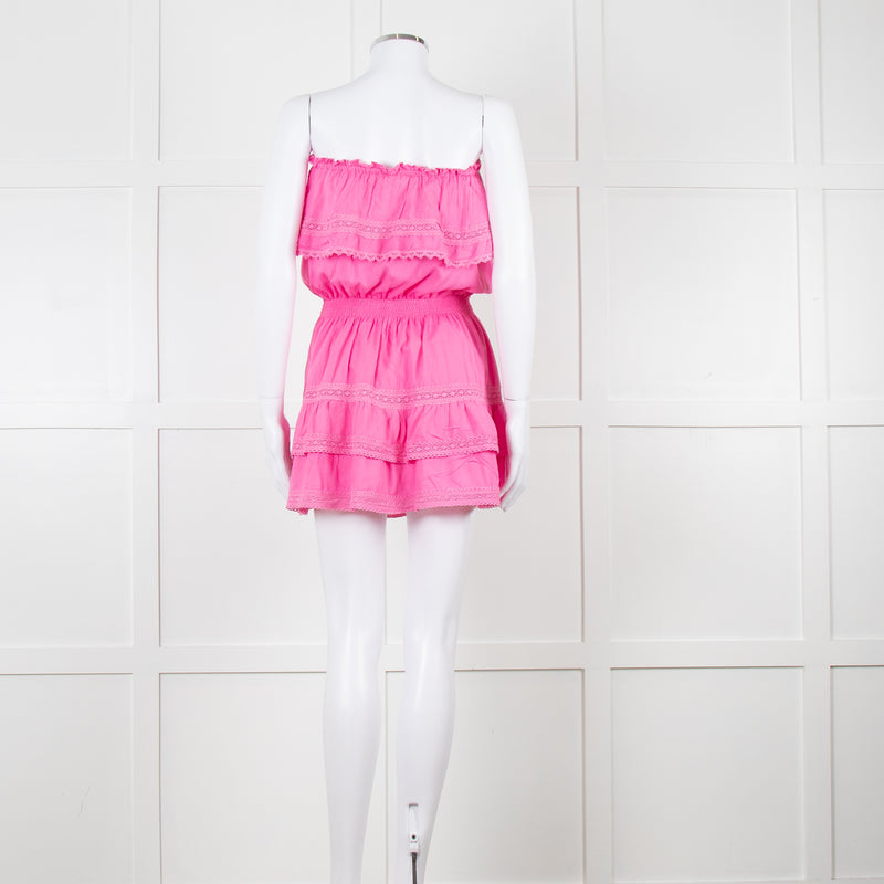 Melissa Odabash Pink Off the Shoulder Mini Dress