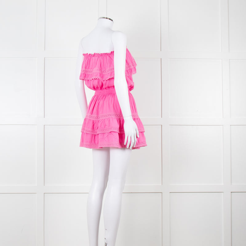Melissa Odabash Pink Off the Shoulder Mini Dress
