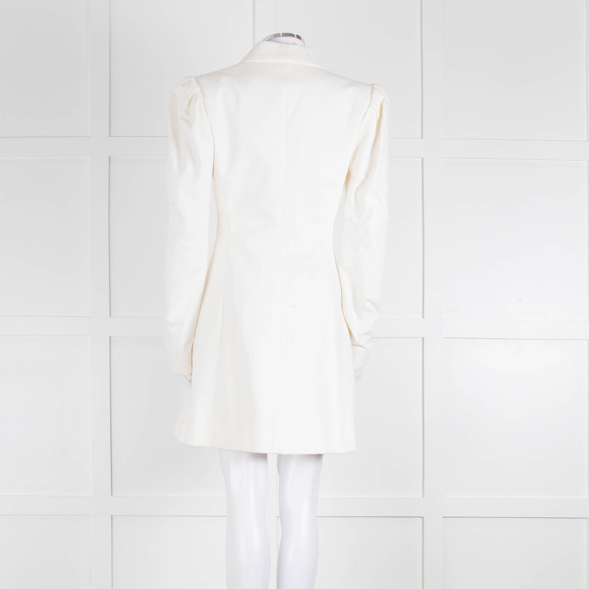 Maggie Marilyn Cream Twill Blazer With Pleated Shoulders