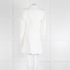 Maggie Marilyn Cream Twill Blazer With Pleated Shoulders