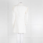 Maggie Marilyn Cream Twill Blazer With Pleated Shoulders