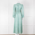 Forte Forte White Green Belted Dress Coat