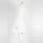 Maggie Marilyn Cream Twill Blazer With Pleated Shoulders