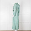 Forte Forte White Green Belted Dress Coat