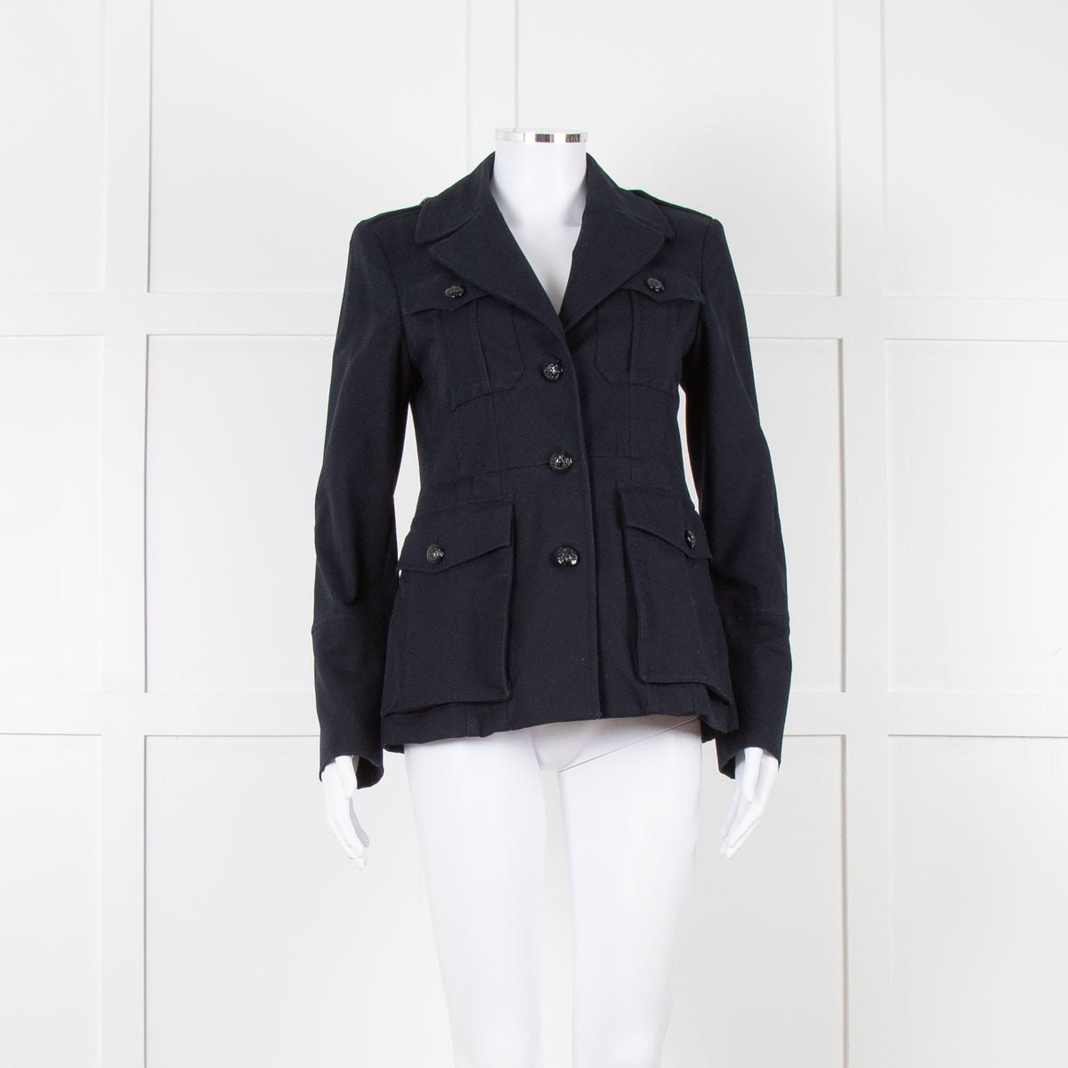 Me + Em Navy Military Style Jacket
