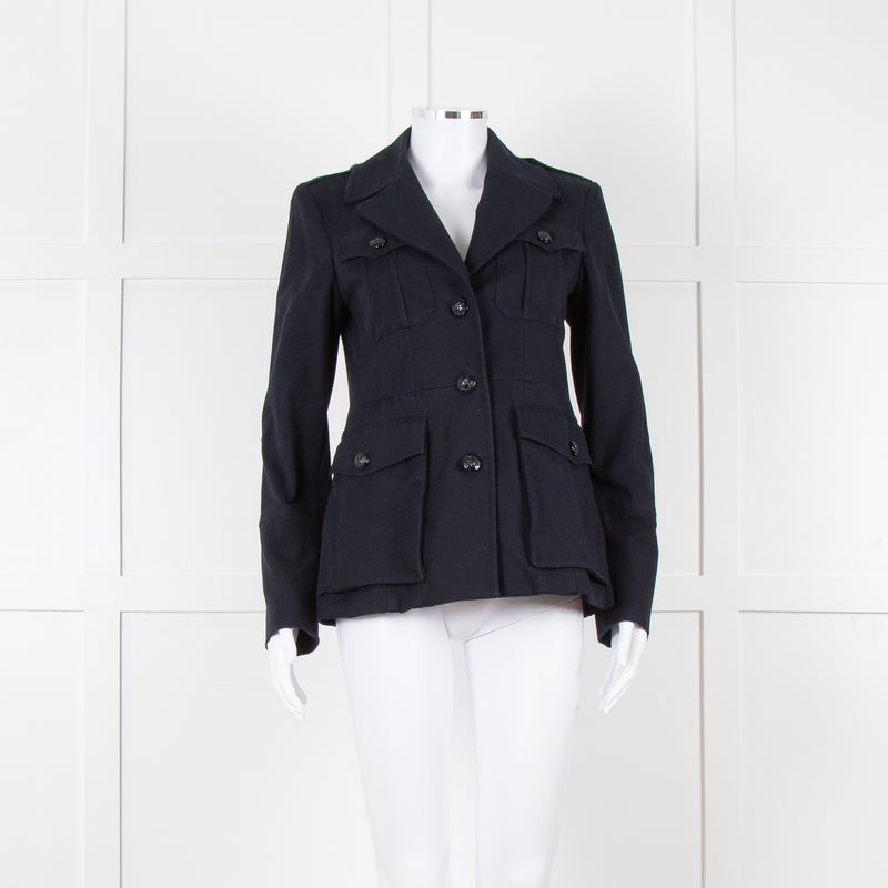 Me + Em Navy Military Style Jacket