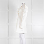 Maggie Marilyn Cream Twill Blazer With Pleated Shoulders