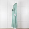 Forte Forte White Green Belted Dress Coat