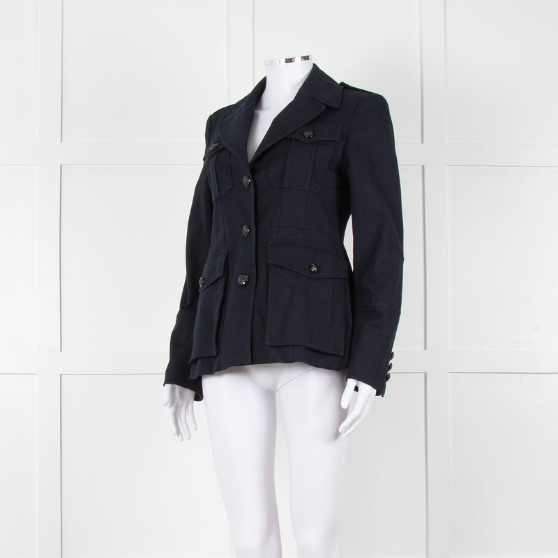 Me + Em Navy Military Style Jacket
