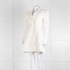 Maggie Marilyn Cream Twill Blazer With Pleated Shoulders