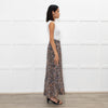 Me + Em Brown Floral Tiered Maxi Skirt