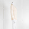 Chanel Silk Blouse With Quilted Front Panel And Gold Buttons