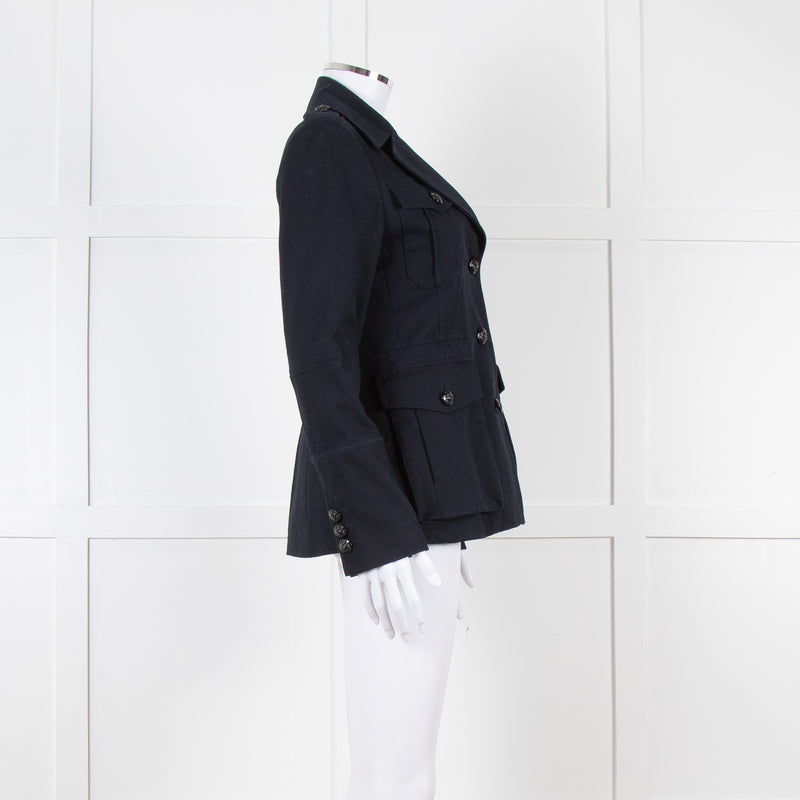 Me + Em Navy Military Style Jacket