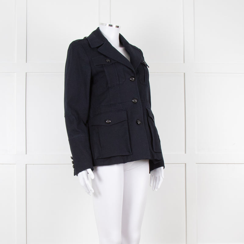 Me + Em Navy Military Style Jacket