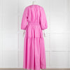 Matteau Purple Tiered Crew Dress