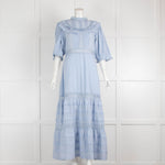 Rixo Rosa Blue Prairie Style Dress