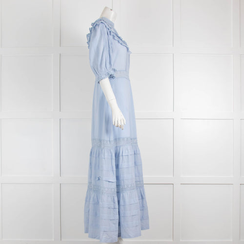 Rixo Rosa Blue Prairie Style Dress