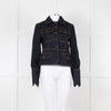 ME + EM Dark Denim Button Up Short Jacket