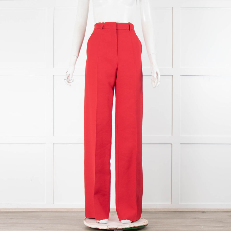 Valentino Garavani Red Tailored Trousers