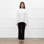 Vilshenko White Poppy Blouse