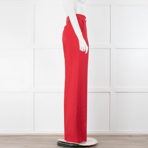 Valentino Garavani Red Tailored Trousers