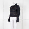 ME + EM Dark Denim Button Up Short Jacket